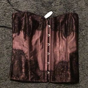 Purple lace corset brand new